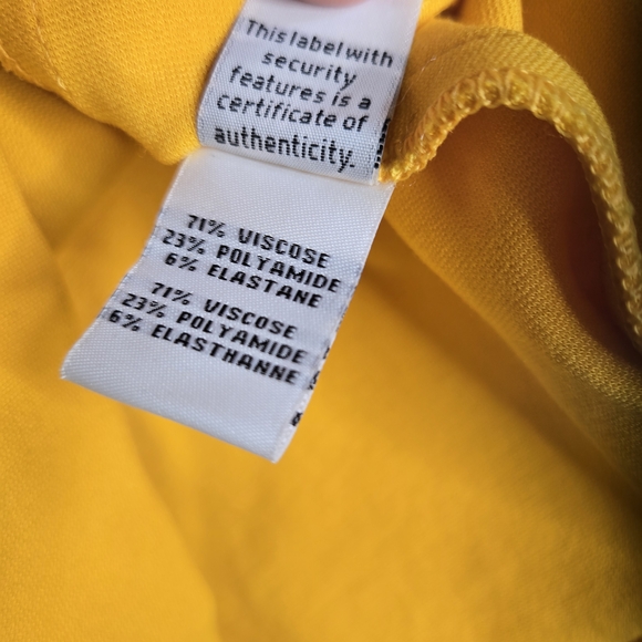 Diane Von Furstenberg Yellow Pencil Skirt Knee-Length Work - Picture 5 of 12